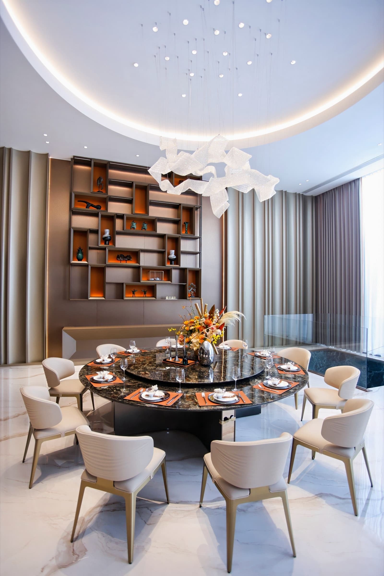 Detail image showing refined metal edge and cabinet reveal.