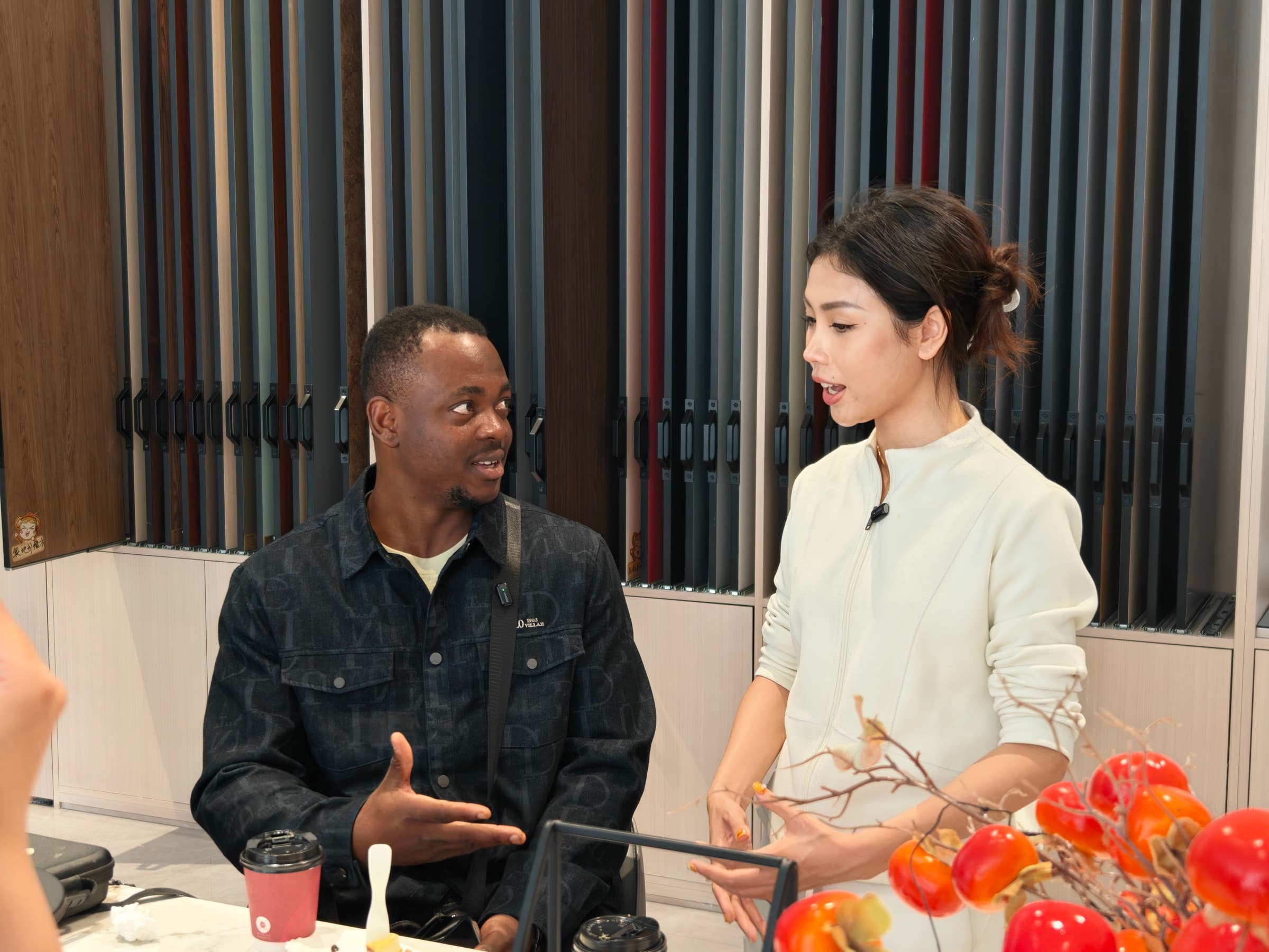 Trade conversation focused on specification and design alignment