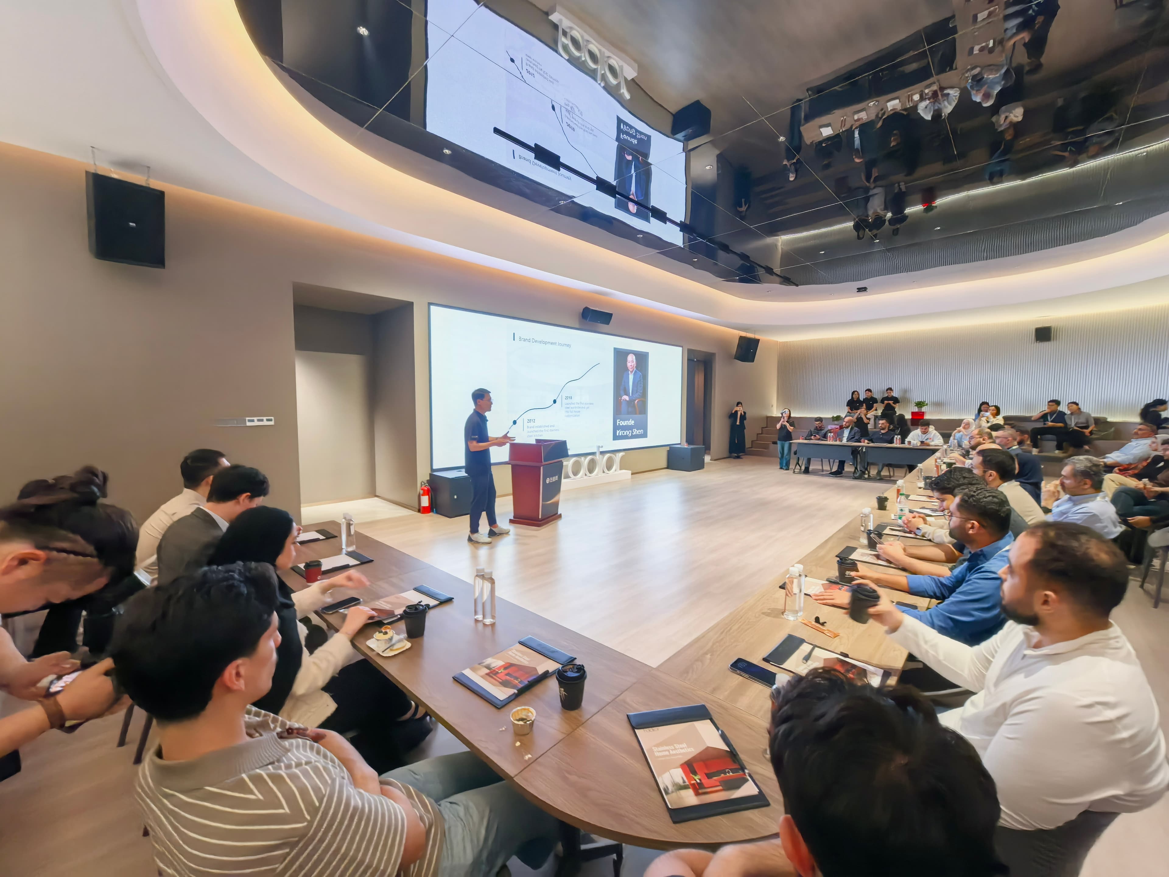 Presentation session hosted for visiting partners at Fadior