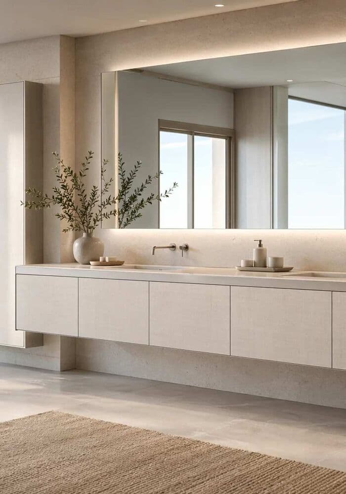 Lavabo — The smaller bath, well made.