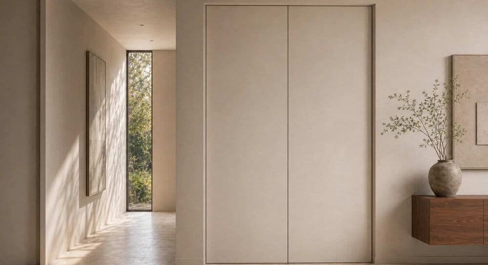 Soglia — The interior door, made continuous.